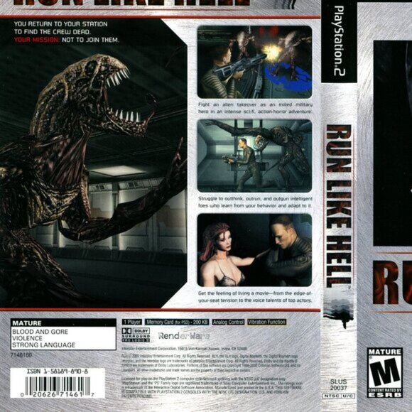 RLH Run Like Hell - Sony PlayStation 2, 2002 [NEW SEALED] - Picture 3 of 9